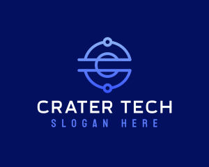 Modern Tech Letter C logo design