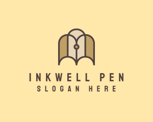 Notary Ink Pen Book logo design