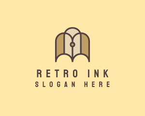 Notary Ink Pen Book logo design