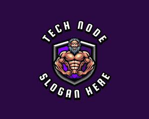 Muscle Man Trainer Logo