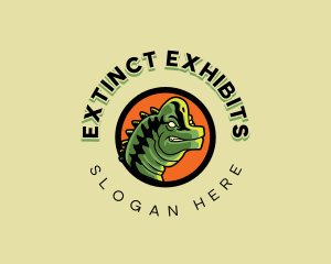 Tall Brachiosaurus Dinosaur logo