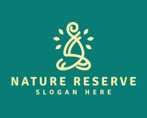 Nature Meditation Yoga logo design