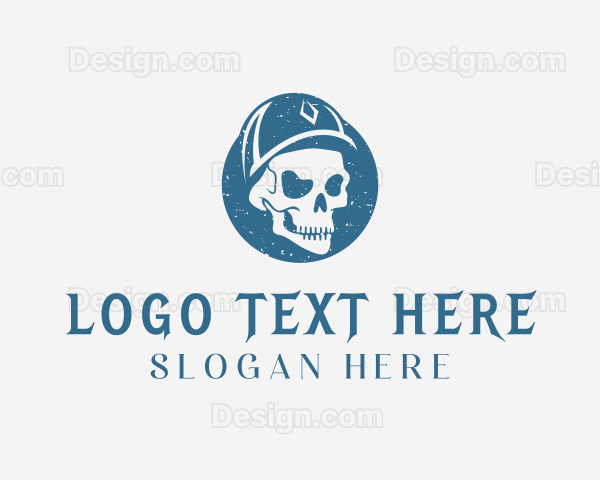 Skull Cap  Halloween Logo