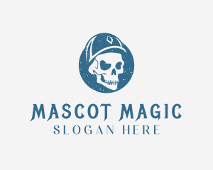 Skull Cap  Halloween logo design