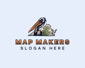 Virginia Pelican Bird logo design