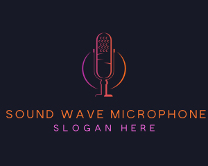 Microphone Podcast Audio logo design