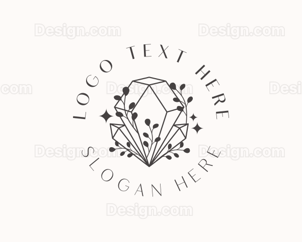 Whimsical Crystal Diamond Logo