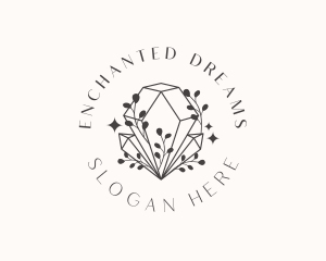 Whimsical Crystal Diamond logo