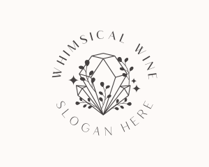 Whimsical Crystal Diamond logo design