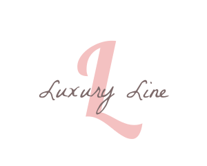 Feminine Luxury Letter  logo design