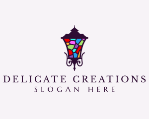 Stained Glass Lantern logo design