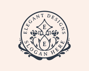 Elegant Floral Boutique logo design