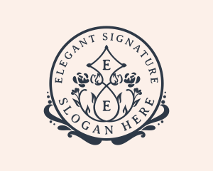 Elegant Floral Boutique logo design