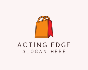 Orange Shopping Bag logo design