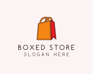 Orange Shopping Bag logo design