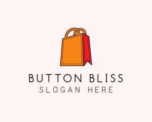 Orange Shopping Bag logo design