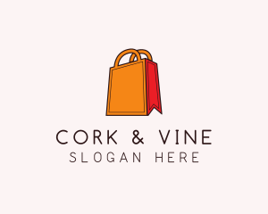 Orange Shopping Bag logo design