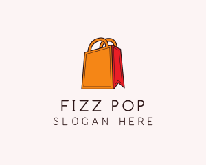 Orange Shopping Bag logo design