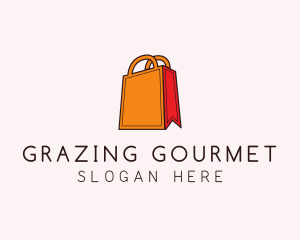 Orange Shopping Bag logo design