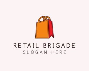 Orange Shopping Bag logo design