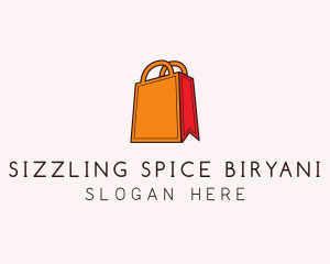 Orange Shopping Bag logo design