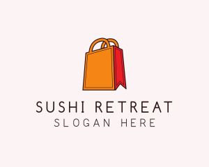 Orange Shopping Bag logo design