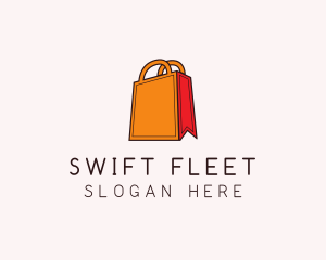 Orange Shopping Bag logo design