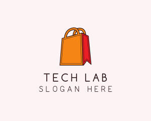 Orange Shopping Bag logo design