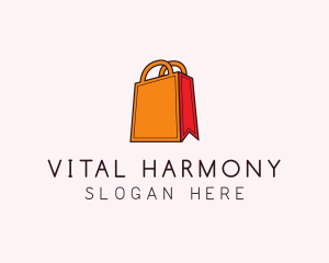 Orange Shopping Bag logo design