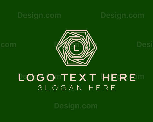 Intricate Hexagon Home Decoration Logo