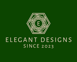 Intricate Hexagon Home Decoration  logo design