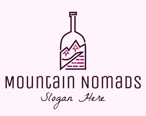 Mountain Peak Bottle logo design