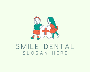 Medical Tooth Children logo design