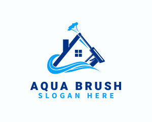 House Water Spray logo design