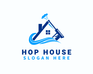 House Water Spray logo design