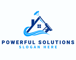 House Water Spray logo design