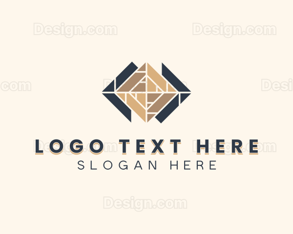 Tiles Pattern Flooring Logo