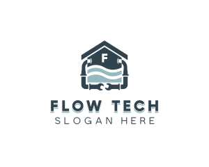 Plumbing Pipe Wrench logo design