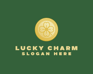 Clover Leaf Coin  logo design