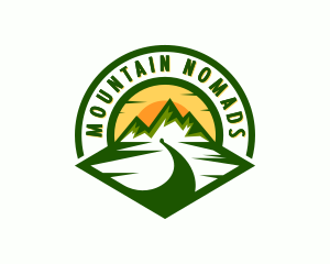 Mountain Hills Trekking Adventure  logo design