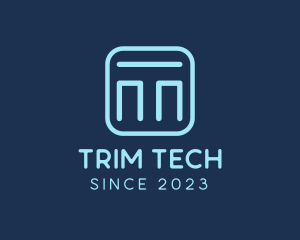 Digital Tech Letter T logo design