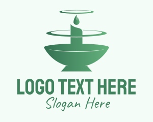 Green Candle Bowl  Logo