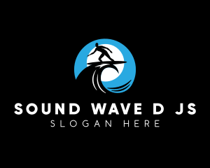 Wave Surfing Sport logo design