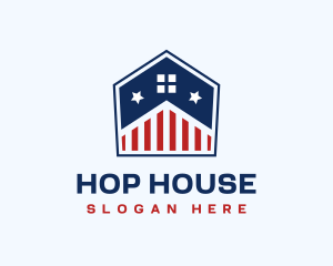 House Patriotic Builder logo design