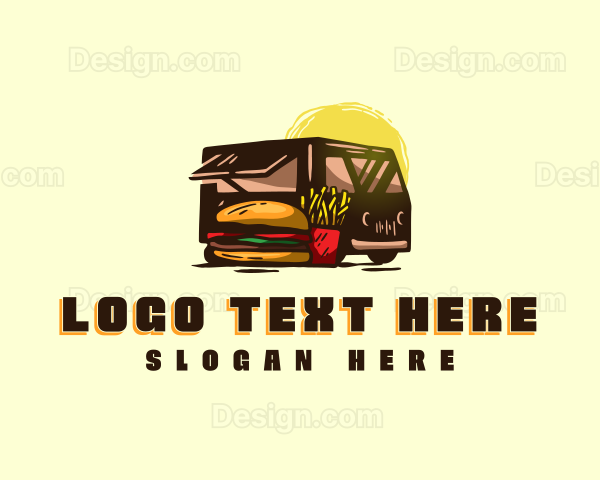 Food Truck Vehicle Logo