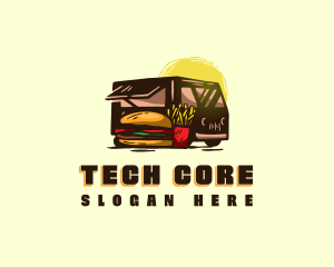 Food Truck Vehicle Logo