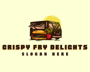 Food Truck Vehicle logo design