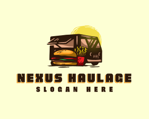 Food Truck Vehicle logo design