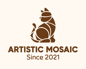 Brown Cat Mosaic logo