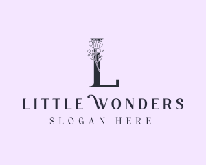 Organic Flower Letter L logo design